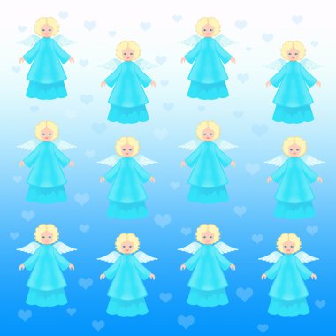Angels background clipart