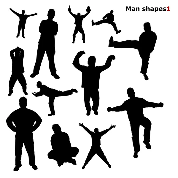 Silhouettes of the man — Stock Photo, Image
