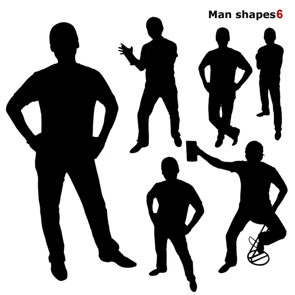 Seis homens — Fotografia de Stock