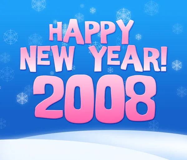 2008 year greeting card — Stock Photo, Image