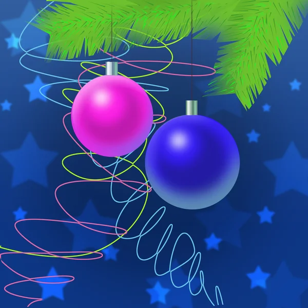 Twee speelgoed, decoratie van Kerstmis — Stockfoto