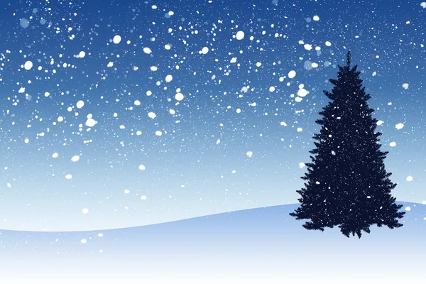 Snowy illustration — Stock Photo, Image