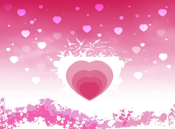 Розовая святая Валентина — стоковое фото