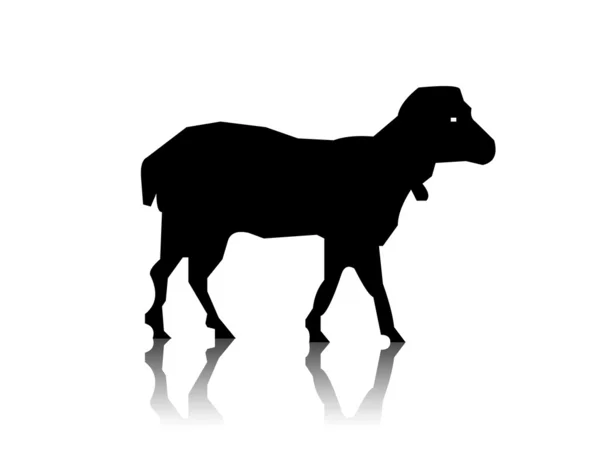 Lamb silhouette — Stock Photo, Image