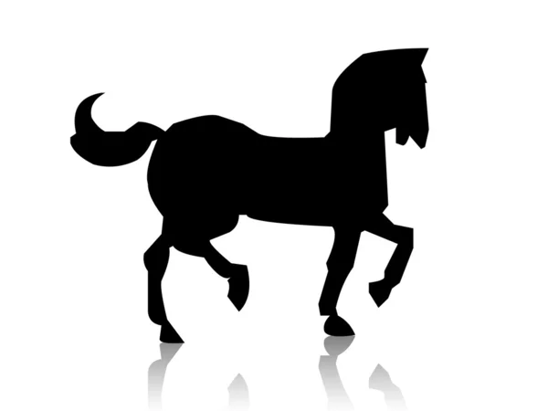 Paardensilhouet — Stockfoto