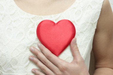 The Heart on bosom. clipart