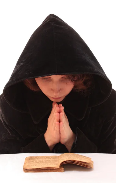 Kobieta modli się. — Zdjęcie stockowe