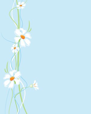 Flowers background vertically clipart