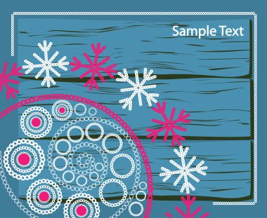 Lace winter pattern clipart