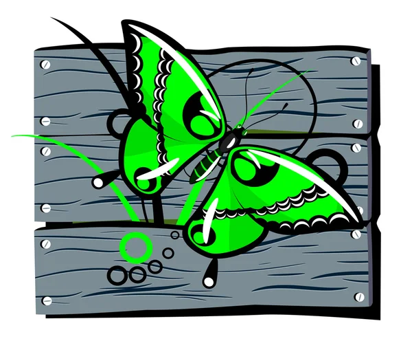 Заборная бабочка — стоковый вектор