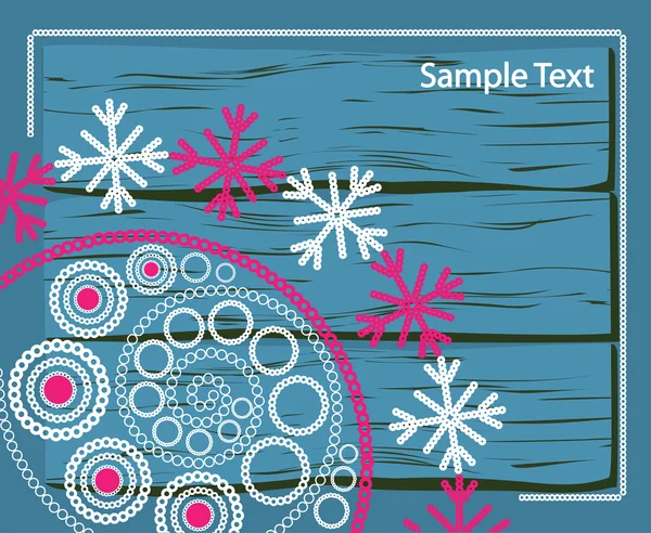 Lace winter pattern — Stock Vector