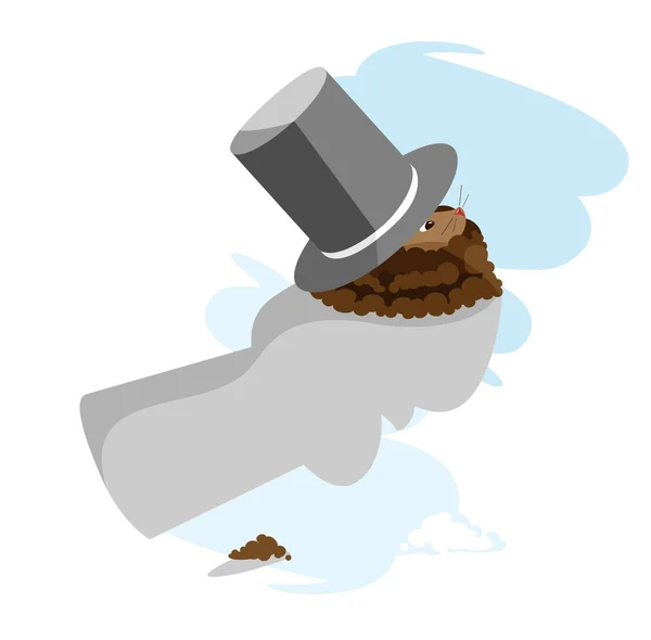 Groundhog Day_hat — Stock vektor