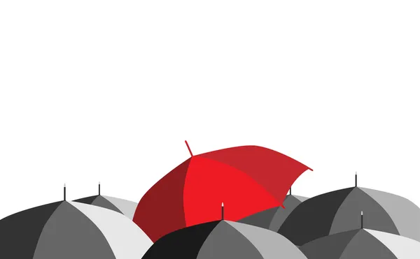 Esernyő Umbrellas_red — Stock Vector