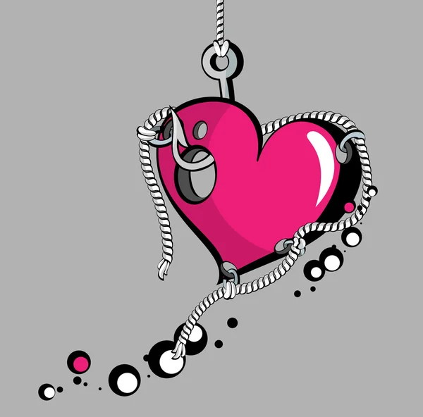 Καρδιά γάντζο — Διανυσματικό Αρχείο