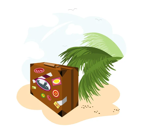 Suitcase_holiday — Stockvector