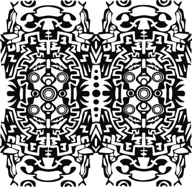 Aztec, psychedelic clipart