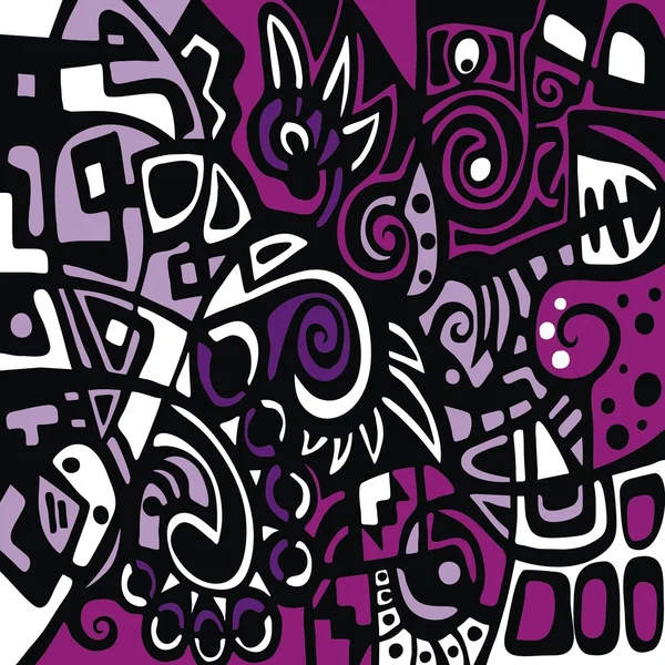 Abstrakcja fioletowy stylizowane — Wektor stockowy