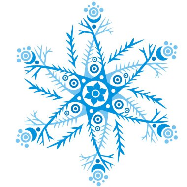 Vector snowflake clipart