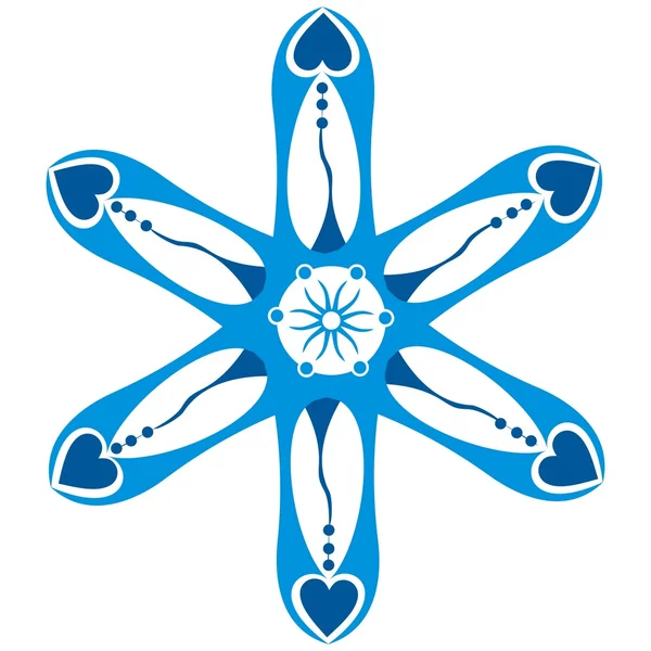 Stilize yıldız, hexagram — Stok Vektör