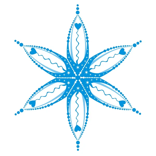 Stiliserad stjärna, hexagram — Stock vektor
