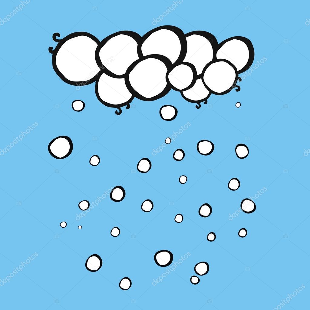 Download Stylized snow cloud ⬇ Vector Image by © markovka | Vector ...