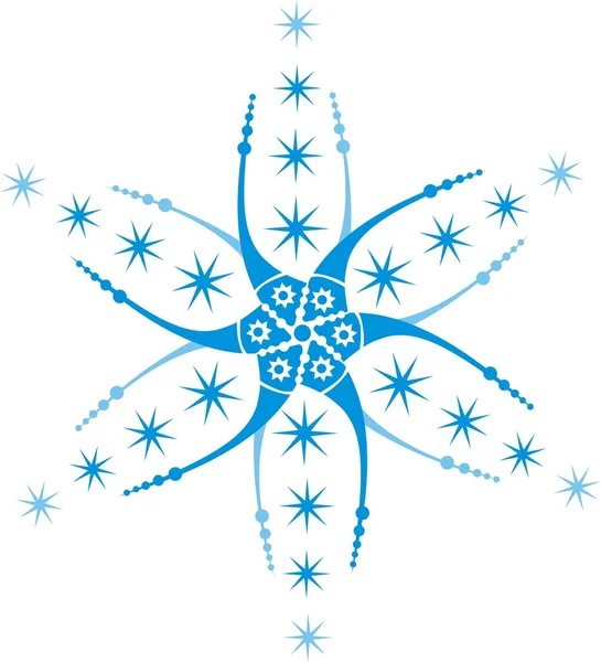 Estrella estilizada, hexagrama — Vector de stock