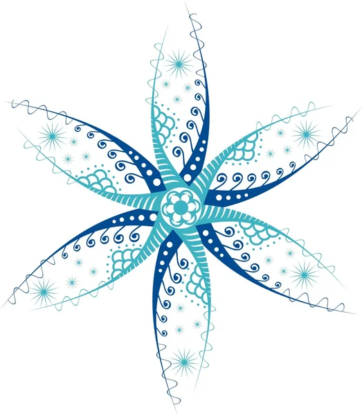 Stiliserad stjärna, hexagram — Stock vektor