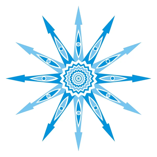 Estrela estilizada, hexagrama — Vetor de Stock