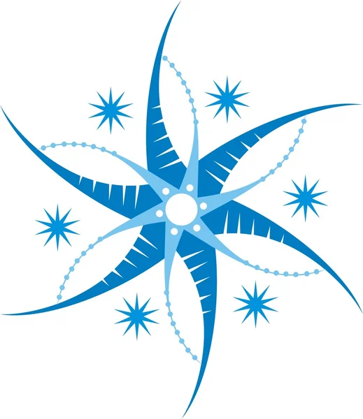 Gestileerde ster, hexagram — Stockvector