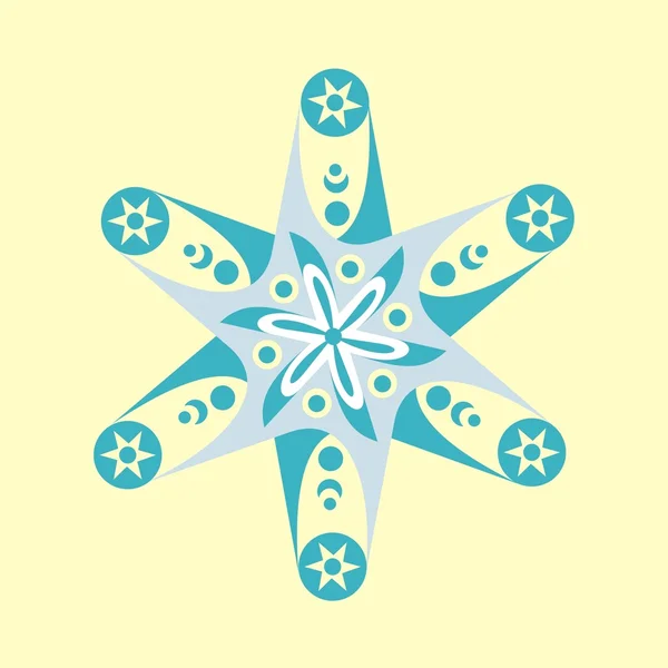 Étoile stylisée, hexagramme — Image vectorielle