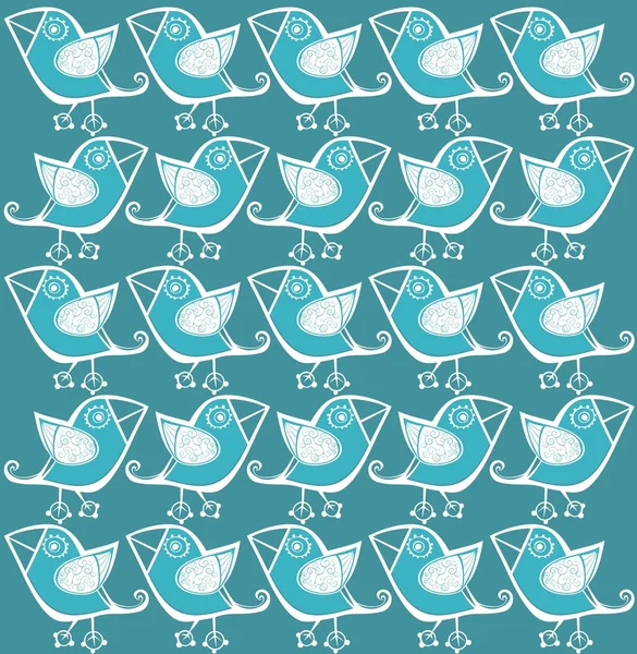 Cute background with birds — Stock Vector
