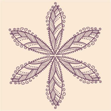 Cute ornamental flower clipart