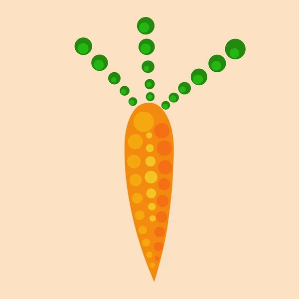 stock vector Illustration of raw carrot isolated