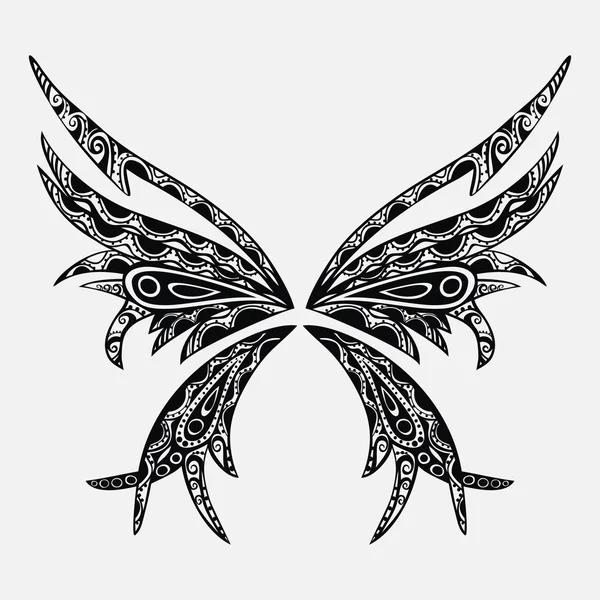 Tattoo motýl — Stockový vektor