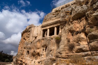 Archeology in Jerusalem - tourist attrac clipart