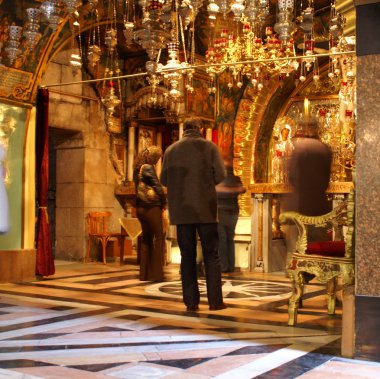 Pray in Jerusalem church clipart