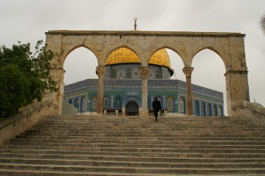 Jerusalem old city - dome of the rock clipart