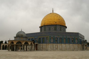 Jerusalem old city - dome of the rock clipart