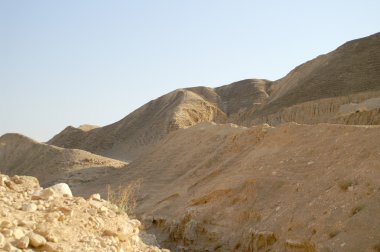 Arava çöl - ölü peyzaj, adam