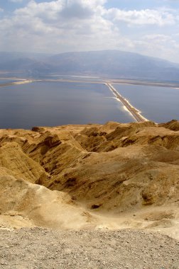 Arava çöl - ölü Peyzaj taş ve