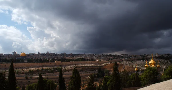 Jeruzalem tempel mount panorama — Stockfoto