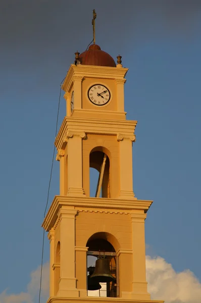Klokketårn i gamle Jaffa - Stock-foto