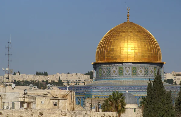 Jerusalén ciudad vieja - cúpula de la roca — Foto de Stock