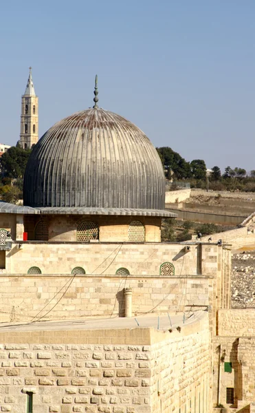 Старый город Иерусалима - мечеть аль Акса — стоковое фото