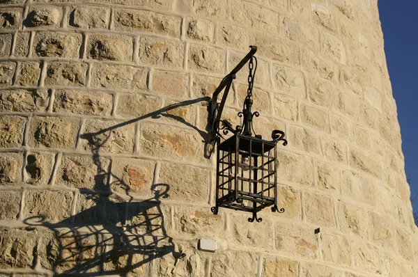 Moinho de vento de Jerusalém e uma lâmpada — Fotografia de Stock