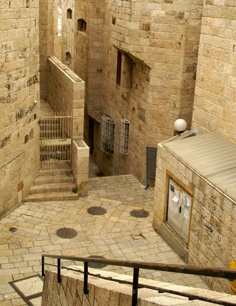 Una calle en el viejo jerusalem de la ciudad —  Fotos de Stock