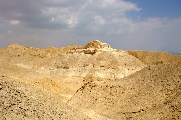 Deserto di Arava - paesaggio morto, pietra e — Foto Stock
