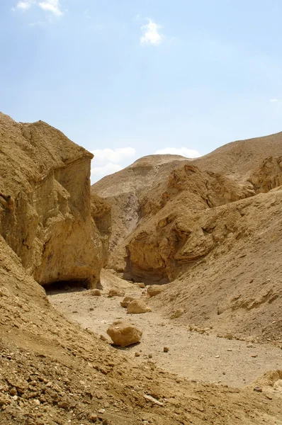 Arava poušť - mrtvá krajina, kámen a — Stock fotografie