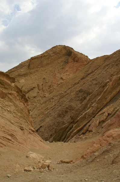 Arava poušť - mrtvá krajina, kámen a — Stock fotografie