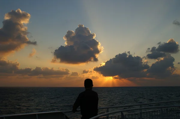 Beautifull sea sunset — Stock Photo, Image